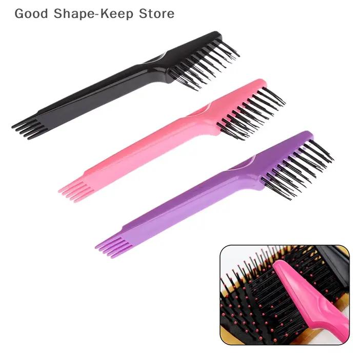1 pièces 2 en 1 brosses à cheveux outil de nettoyage brosse