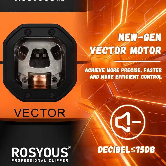 ROSYOUS RS-999 Rasoir Électrique Homme 13000RPM Moteur Magnétique Vectoriel Entièrement Métallique avec Station de Recharge 2000mAh Tondeuse à Barbe Professionnelle pour Barbier