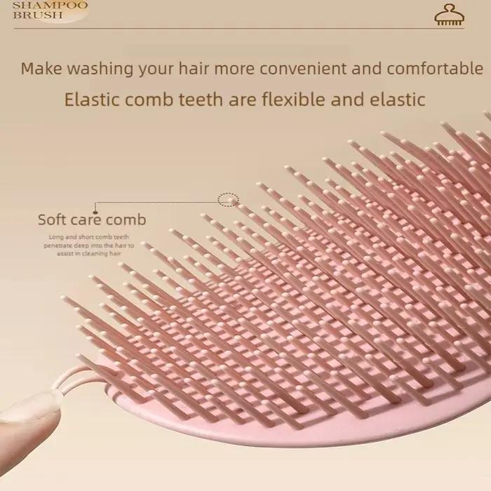 Brosse de lavage capillaire pour massage du cuir chevelu