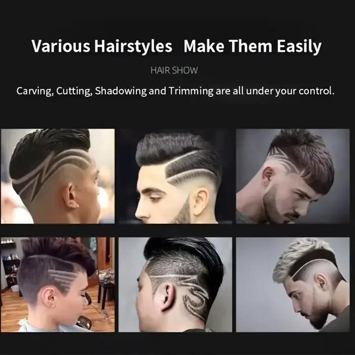 Tondeuse à cheveux professionnelle avec 4 guides de peigne