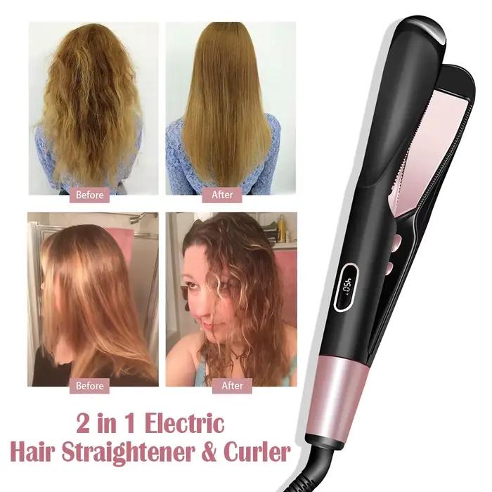 Lisseur de cheveux professionnel 2 en 1