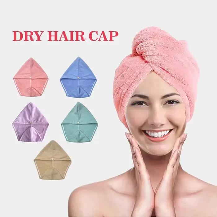 Serviette de cheveux en microfibre pour femmes