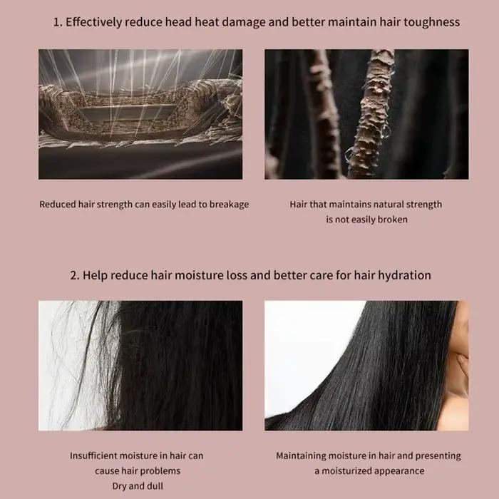 Tinsol 6 en 1 détachable avec fixation de peigneSèche-linge avec peigne pour les styles volumineux - Obtenez des résultats similaires au salon à la maison