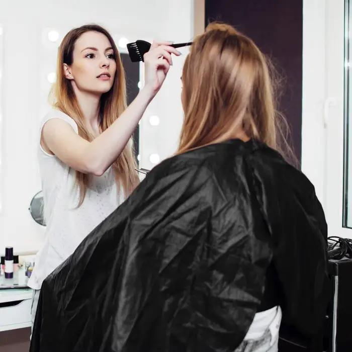 Cape de salon de coiffure imperméable pour barbiers et stylistes
