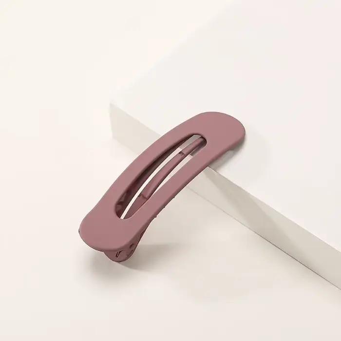 D0UB Flat Hair Barrettes Grosted Couleur Side frange Clip