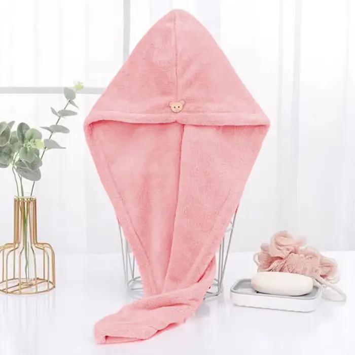 Serviette à cheveux longs à séchage rapide pour femme