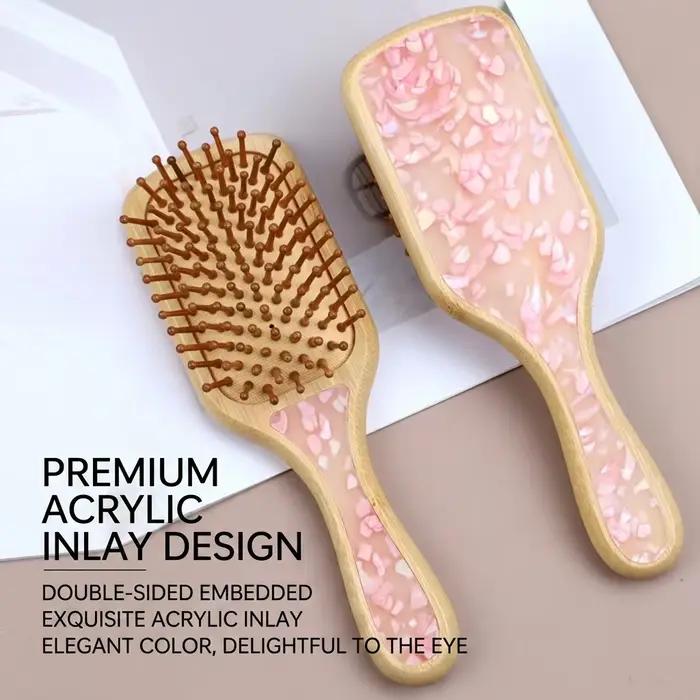 Brosse à cheveux antistatique démêlante avec coussin d'air
