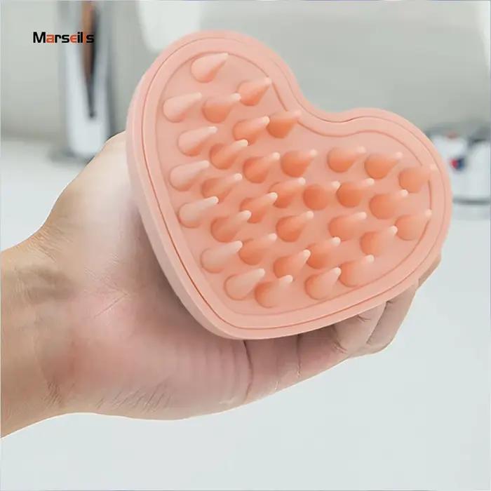 Brosse de lavage pour cheveux en silicone