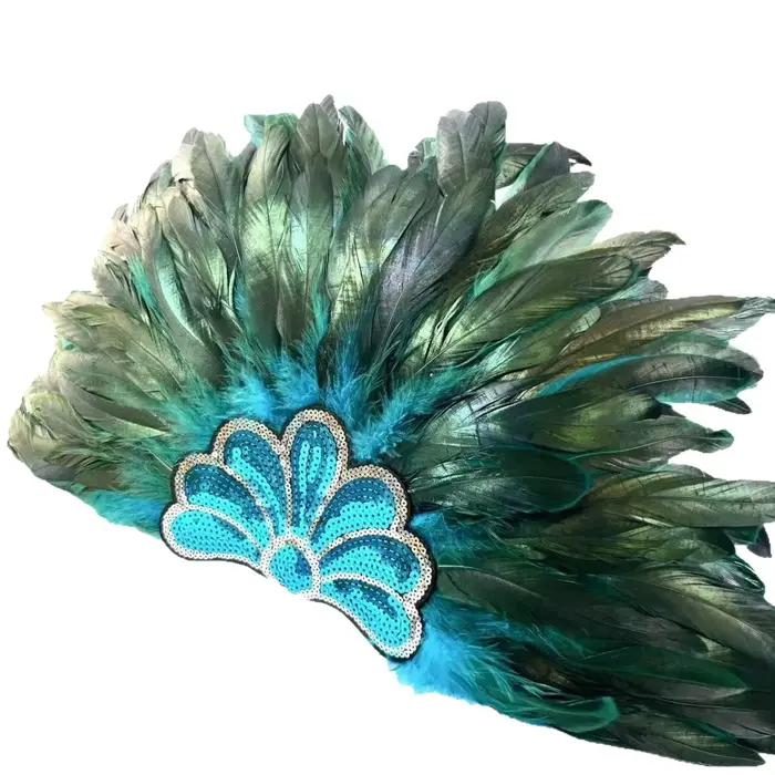 Hotselling carnaval fête plume bandeaux pour femmes Cosplay spectacle de danse coiffure indien