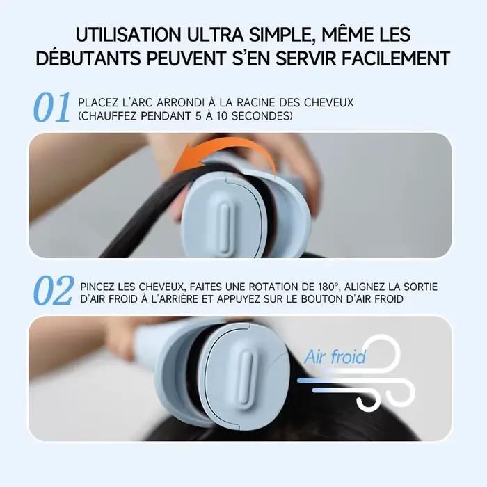 Lisseur de cheveux multifonction 3 en 1