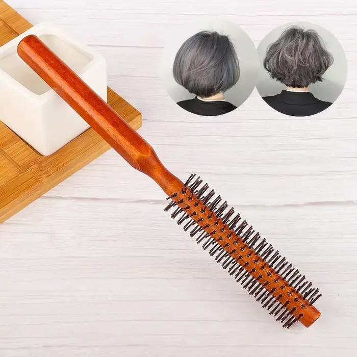Peigne à cheveux bouclés en bois