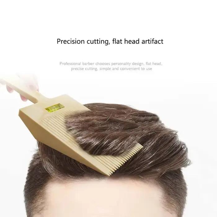 Peigne de coupe de cheveux plat pour hommes guide supérieur tondeuse outil de coiffure salon