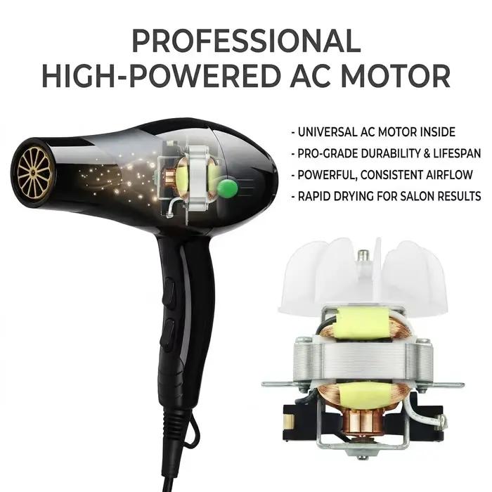 Sèche-cheveux professionnel 220V pour salon