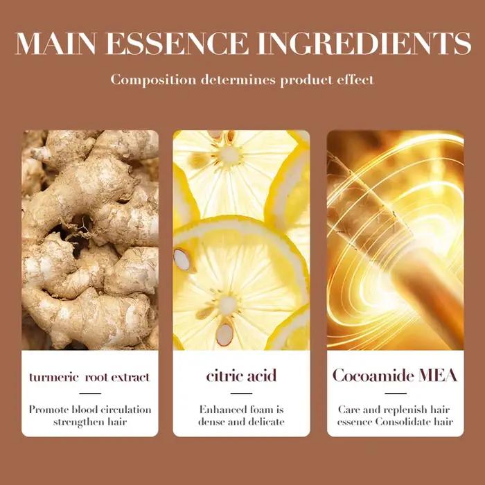 Shampoing Anti-perte de cheveux au gingembre