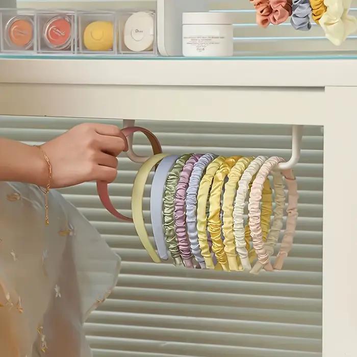 Organisateur mural multifonctionnel pour accessoires capillaires domestiques : rangement pour chouchous