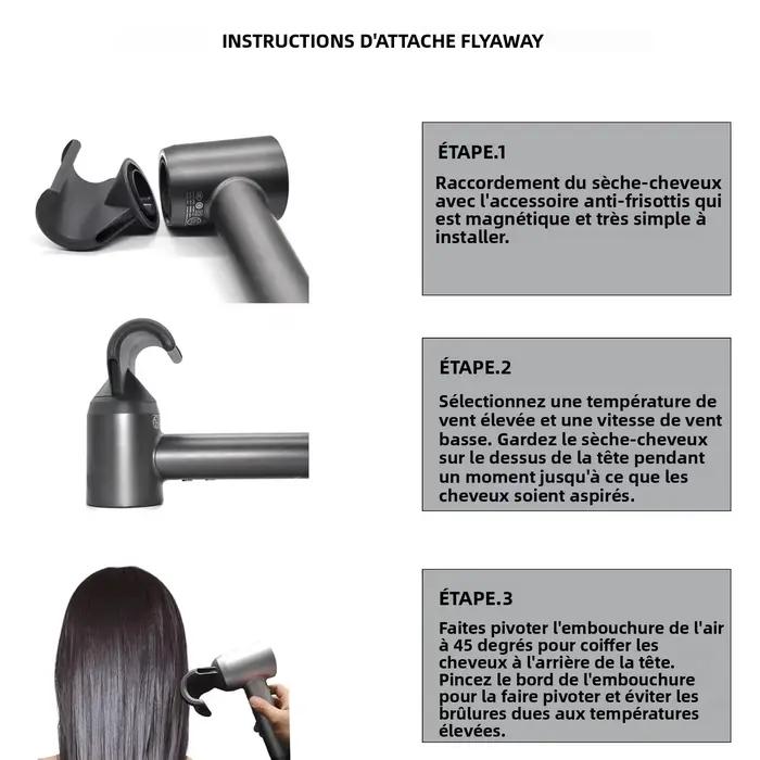 Pour Dyson, diffuseur anti-étirement compatible avec les modèles HD01