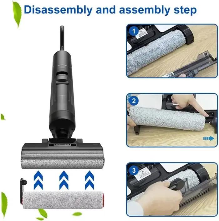 Pièces de rechange pour aspirateur eau et poussière Dreame H12 Pro / H12 Plus : brosse souple