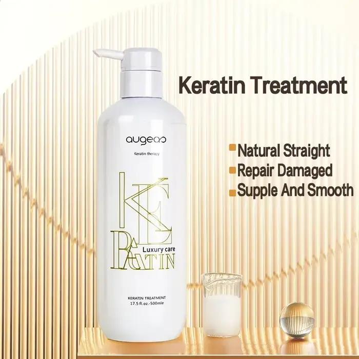 Traitement lissant à la kératine pour cheveux bouclés et crépus