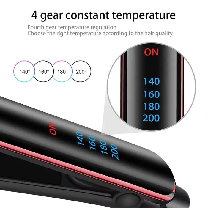 Lisseur de cheveux professionnel bigoudi attelle électrique fer plat Ion négatif droit fer à friser plaques ondulation