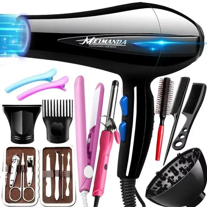 Sèche-cheveux 2200W professionnel puissant