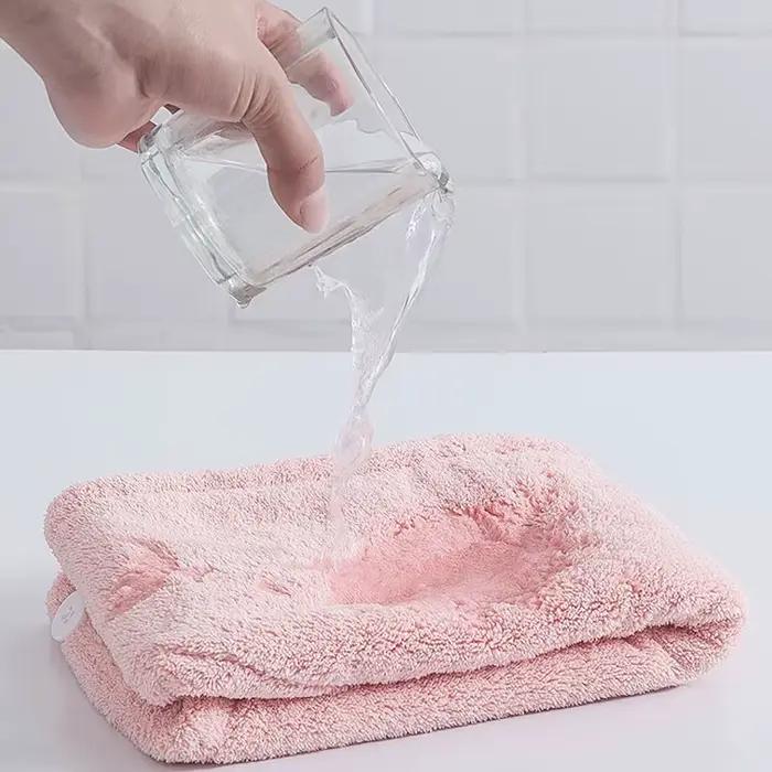 Bonnet de douche en microcarence à séchage rapide pour cheveux longs pour femmes