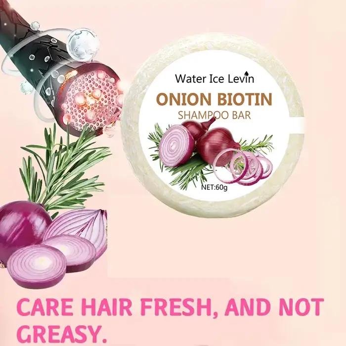 Barre de lavage capillaire à l'oignon et à la biotine - 60g