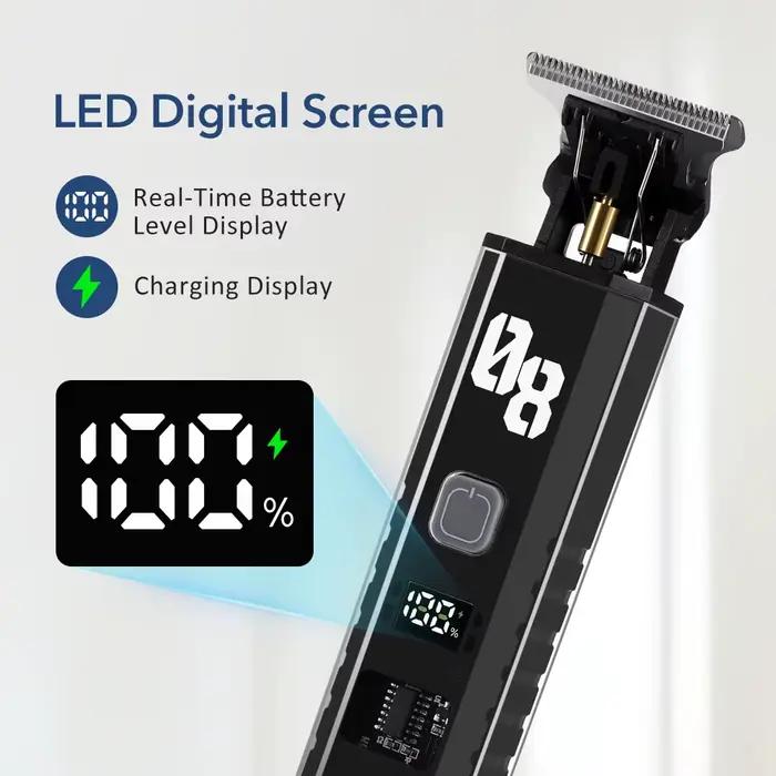 Tondeuse à Cheveux Sans Fil avec Écran LED