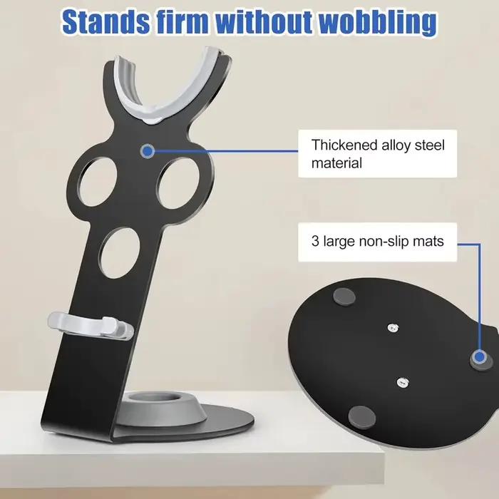 Support de séchoir à cheveux vertical en métal pour table