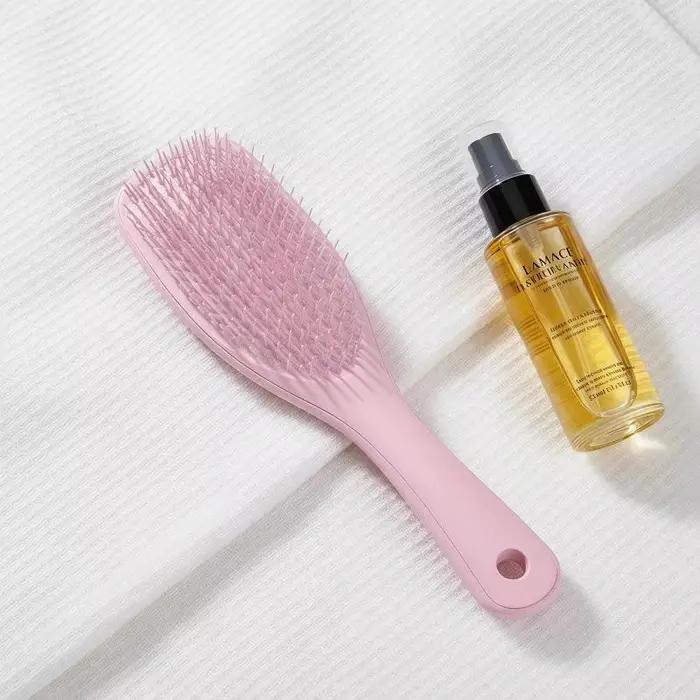 Brosse à cheveux antistatique, peigne démêlant portable pour cheveux secs et humides, peigne de massage du cuir chevelu, outil de coiffage, peigne de barbier