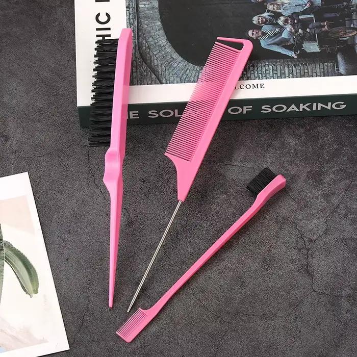 Brosse à cheveux à poils pour coiffures slick back
