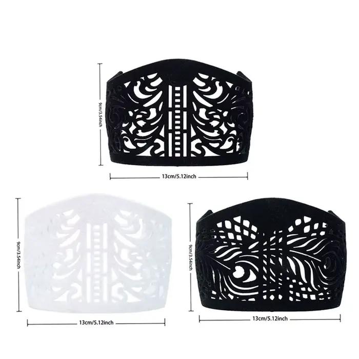 Bandeau antidérapant à dents pour fixer le foulard