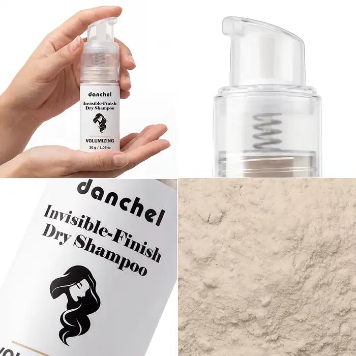 Poudre de shampoing sec instantanée absorbant l'excès de sébum