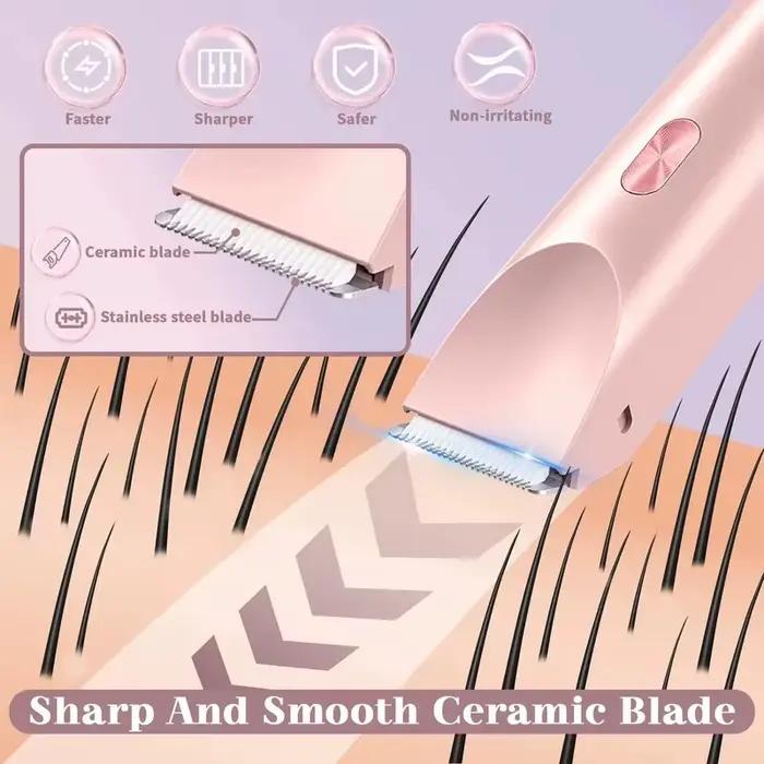 2025 étanche Rechargeable rasoir électrique Mini femmes Bikini tondeuse corps épilateur Mini Double tête épilateur électrique