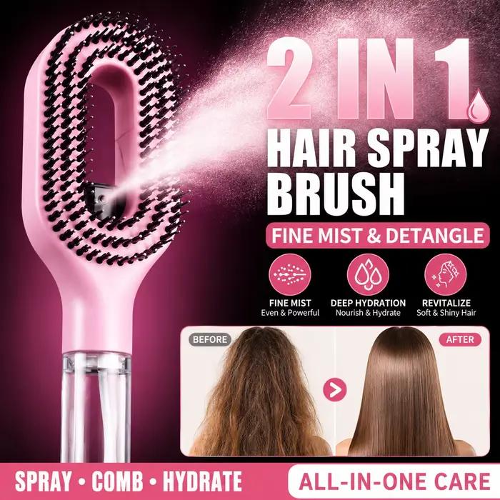 Peigne pulvérisateur d'huile essentielle pour cheveux