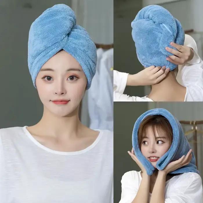 Femmes cheveux longs serviette