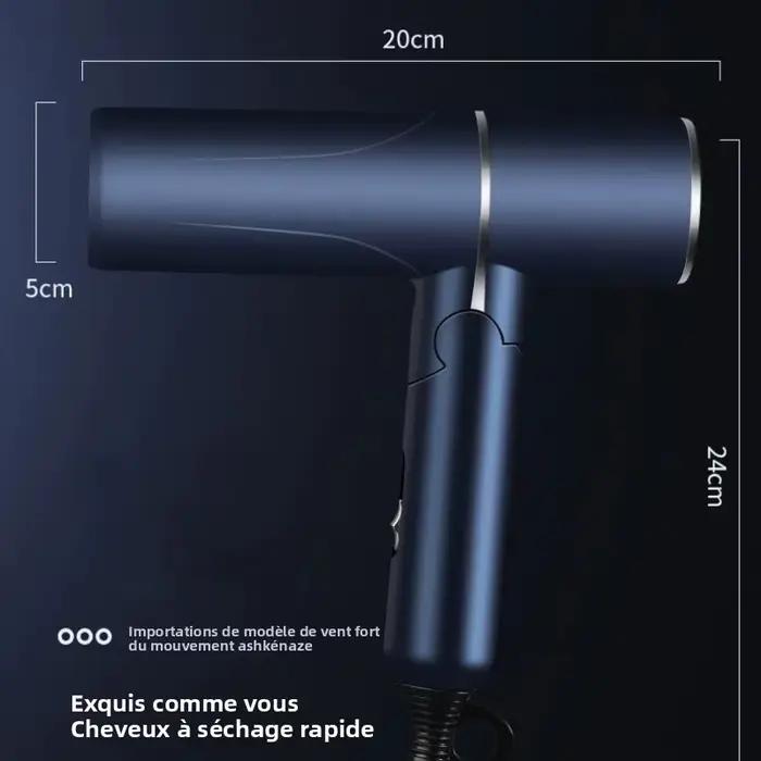 Nouveau sèche-cheveux pliable à lumière bleue et ions négatifs