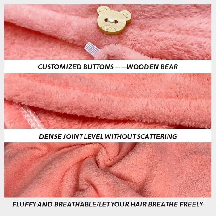 Serviette de cheveux en microfibre pour femmes
