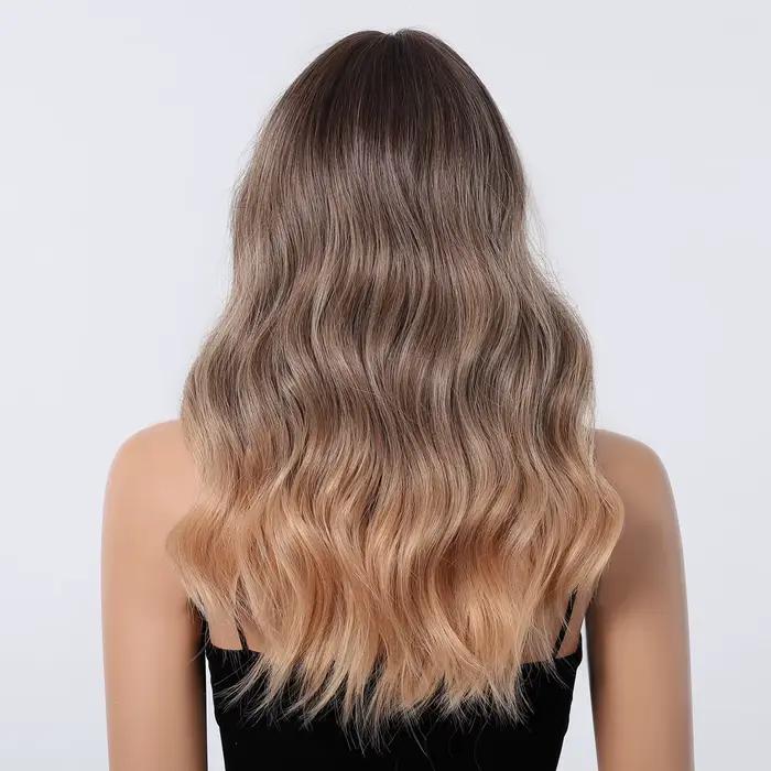 Modiis Ferre-Perruque Synthétique Ondulée de Longueur Moyenne avec Frange pour Femme