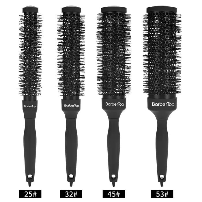 Brosse à cheveux ronde pour le séchage au sèche-cheveux