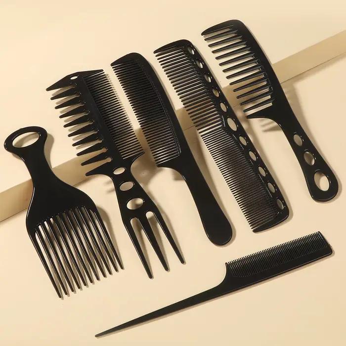 6 pièces/ensemble accessoires de coiffeur professionnels peignes de coiffure antistatiques homme style Design Salon