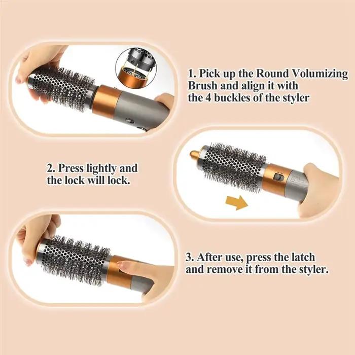 B06B-grande brosse volumisante ronde pour accessoires Dyson Airwrap