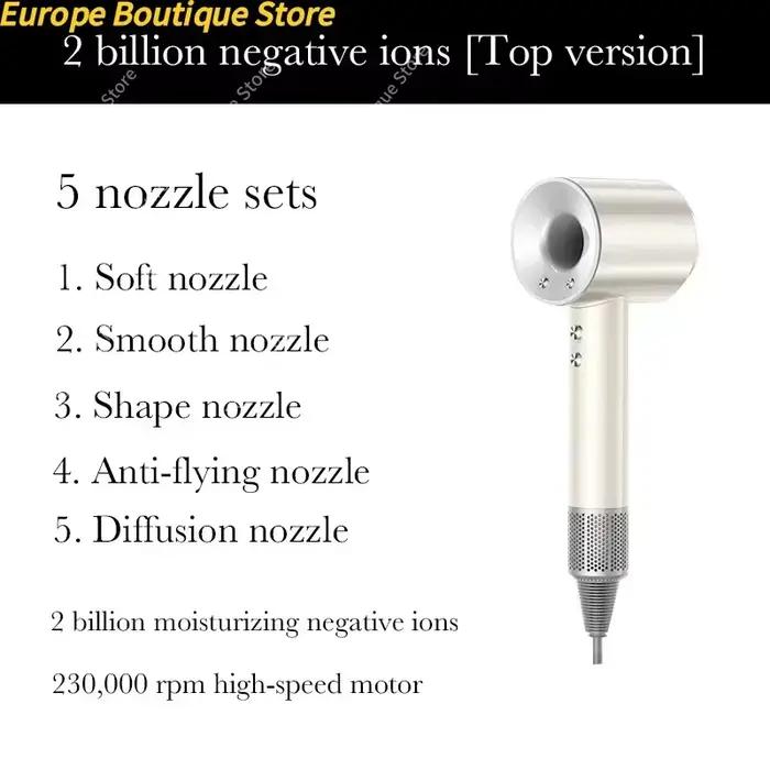 Nouveau Sèche-cheveux Super Puissant 220V Sans Pales
