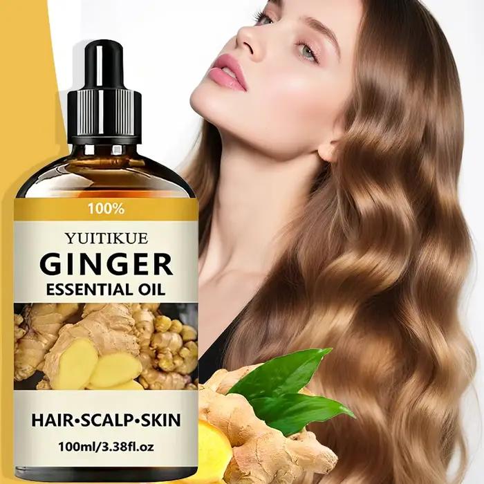 Huile essentielle de gingembre pure à 100% YUITIKUE | Pour les cheveux