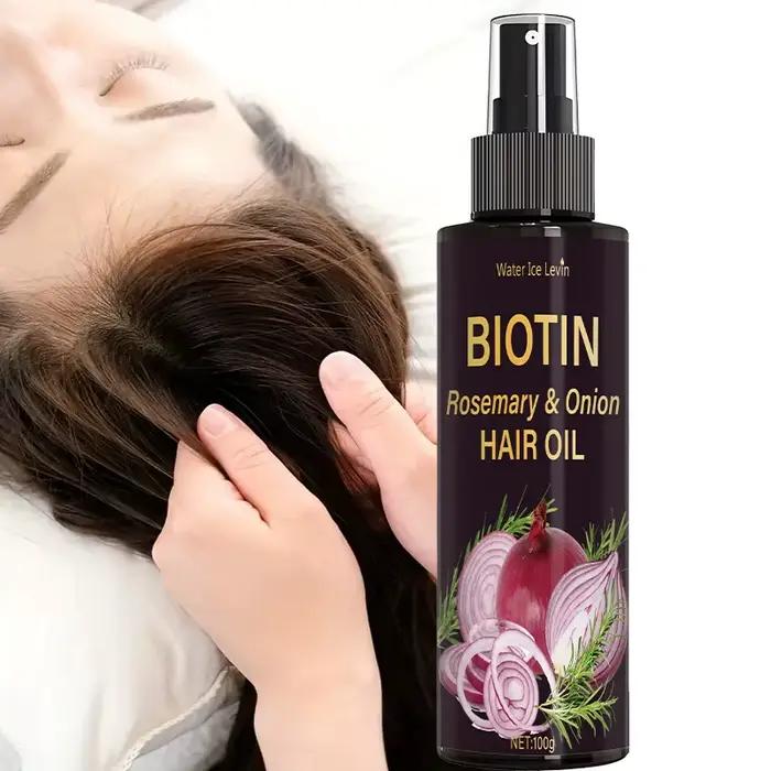 Spray trois-en-un à l'huile de romarin : soin du cuir chevelu/cheveux