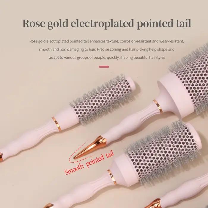 Brosse Soufflante Ronde Professionnelle pour Cheveux Bouclés