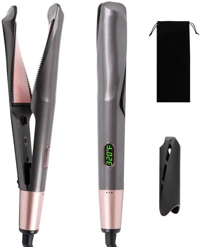 Fer à friser et lisseur 2-en-1 professionnel