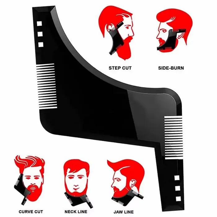 Peigne modèle de mise en forme de barbe pour hommes