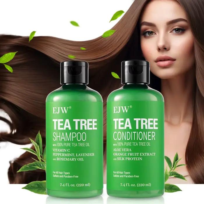 Ensemble shampoing et après-shampoing à l'huile d'arbre à thé | Rafraîchit le cuir chevelu