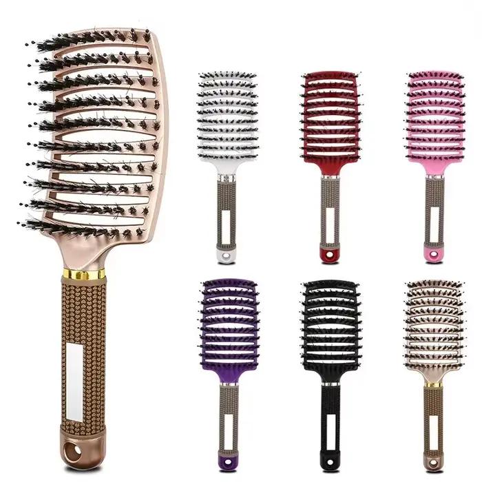 Brosse à cheveux en poils et Nylon pour femmes