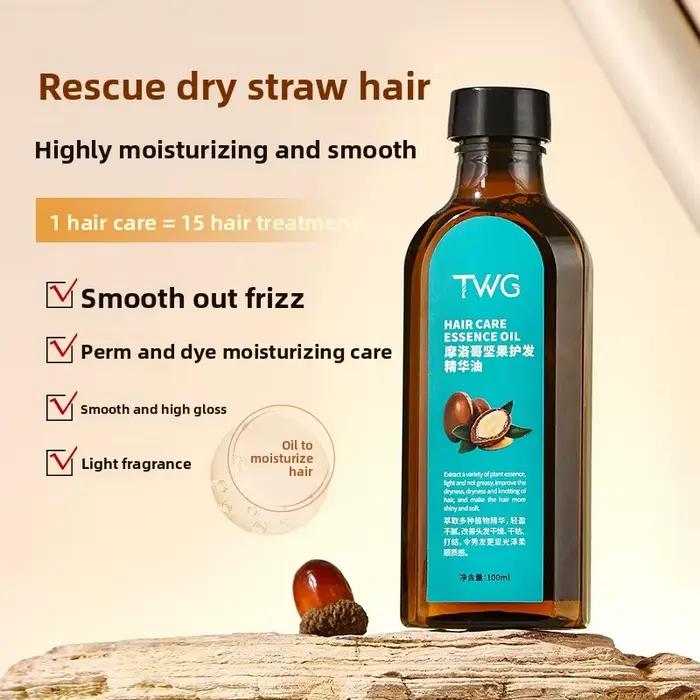 Soins capillaires, huile d'argan